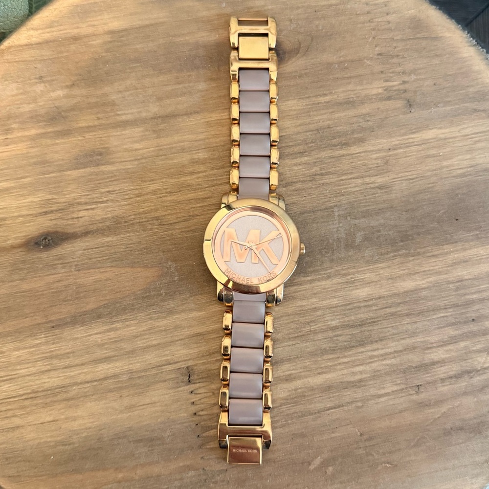 Michael Kors Rose Gold and Light Pink Timepiece